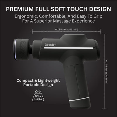 Heat + Cool Portable Deep Tissue Percussion Massager - 3D Pro Advanced